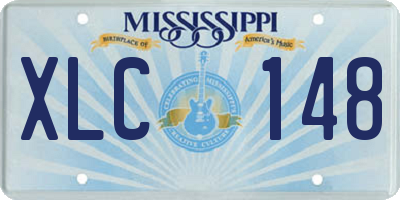 MS license plate XLC148