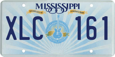 MS license plate XLC161