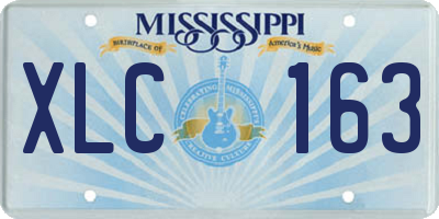 MS license plate XLC163