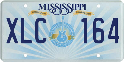 MS license plate XLC164