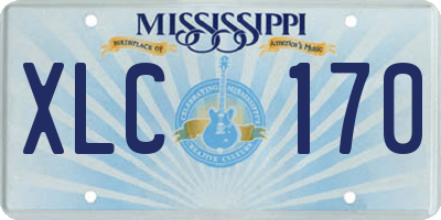 MS license plate XLC170