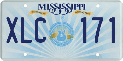 MS license plate XLC171