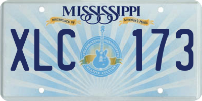 MS license plate XLC173