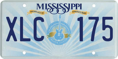 MS license plate XLC175