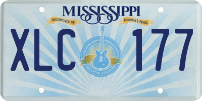 MS license plate XLC177