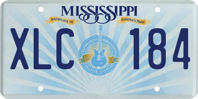 MS license plate XLC184