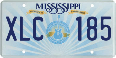 MS license plate XLC185