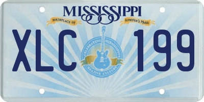 MS license plate XLC199
