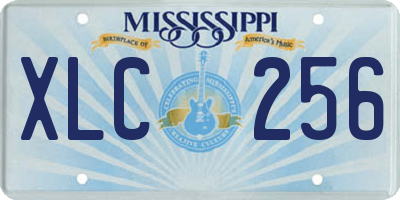 MS license plate XLC256