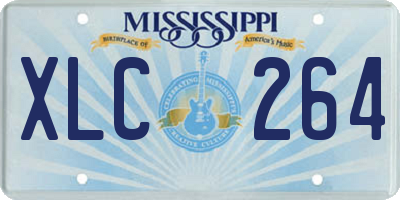 MS license plate XLC264