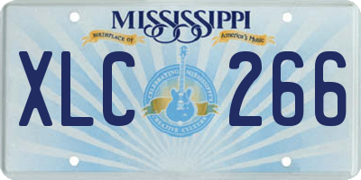 MS license plate XLC266