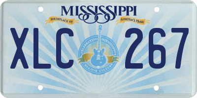 MS license plate XLC267