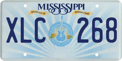 MS license plate XLC268