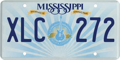 MS license plate XLC272