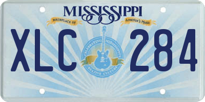 MS license plate XLC284