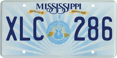 MS license plate XLC286