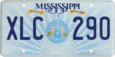 MS license plate XLC290