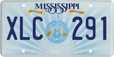 MS license plate XLC291