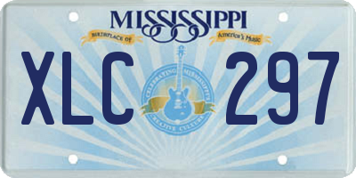 MS license plate XLC297
