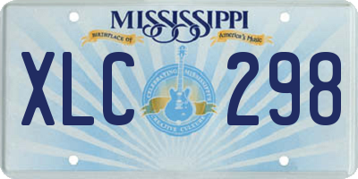 MS license plate XLC298