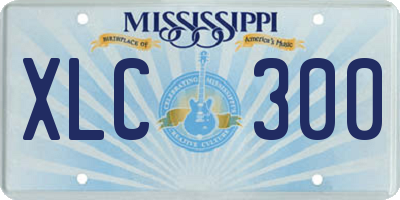 MS license plate XLC300