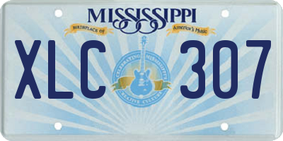 MS license plate XLC307