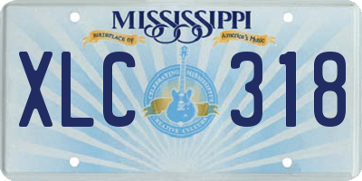 MS license plate XLC318
