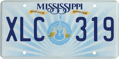MS license plate XLC319