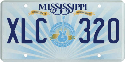 MS license plate XLC320