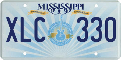 MS license plate XLC330