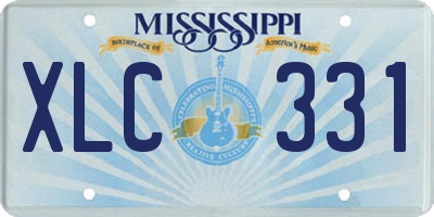 MS license plate XLC331