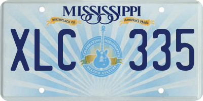 MS license plate XLC335