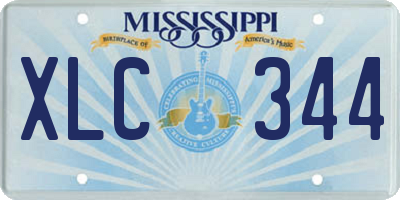MS license plate XLC344