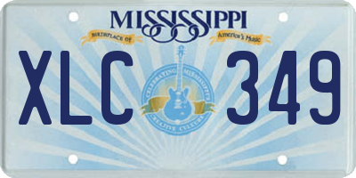 MS license plate XLC349