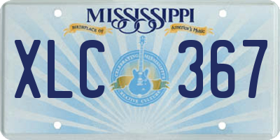 MS license plate XLC367