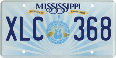 MS license plate XLC368