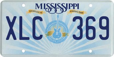 MS license plate XLC369