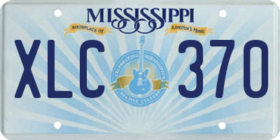 MS license plate XLC370