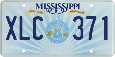 MS license plate XLC371