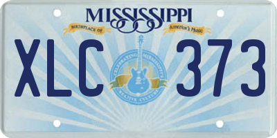 MS license plate XLC373