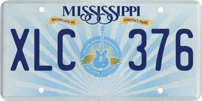 MS license plate XLC376