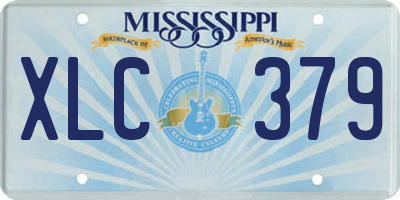 MS license plate XLC379