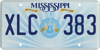 MS license plate XLC383