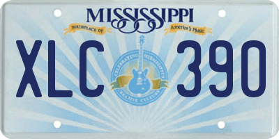 MS license plate XLC390