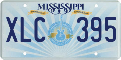 MS license plate XLC395