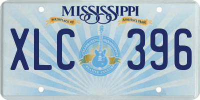 MS license plate XLC396