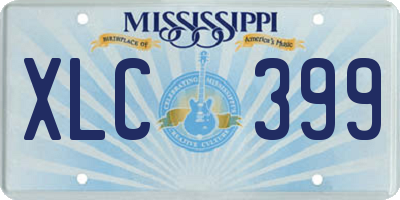 MS license plate XLC399