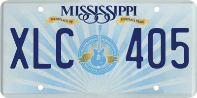 MS license plate XLC405