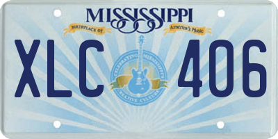 MS license plate XLC406