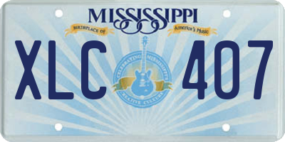 MS license plate XLC407